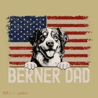 Best Dog Dad Ever American Flag Berner Dad T-Shirt thumb 7