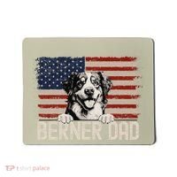 Best Dog Dad Ever American Flag Berner Dad Mousepad thumb 0