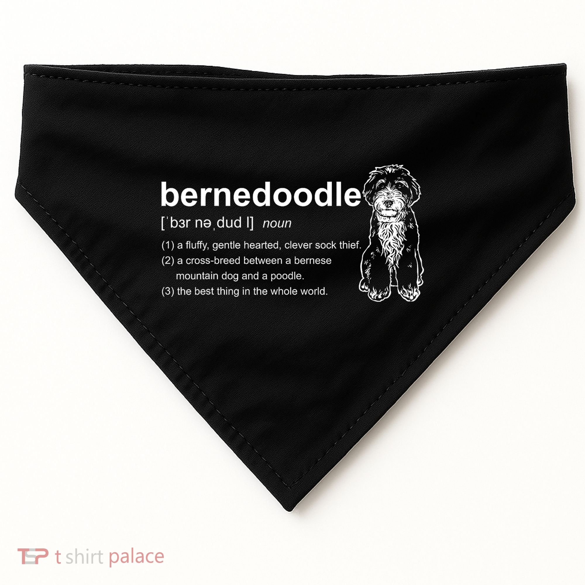 Bernedoodle Dog Definition Bernedoodle USA-Made Doggie Bandana