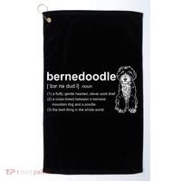 Bernedoodle Dog Definition Bernedoodle Golf Towel thumb 0