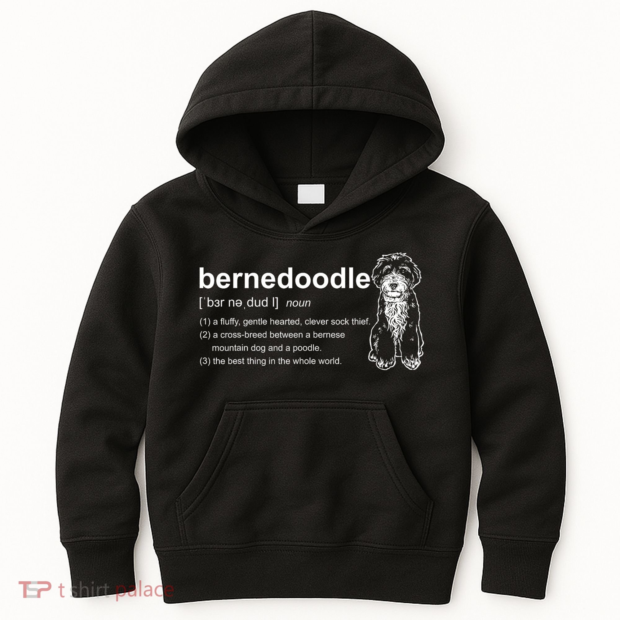 Bernedoodle Dog Definition Bernedoodle Kids Hoodie