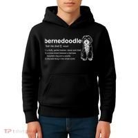 Bernedoodle Dog Definition Bernedoodle Kids Hoodie thumb 4