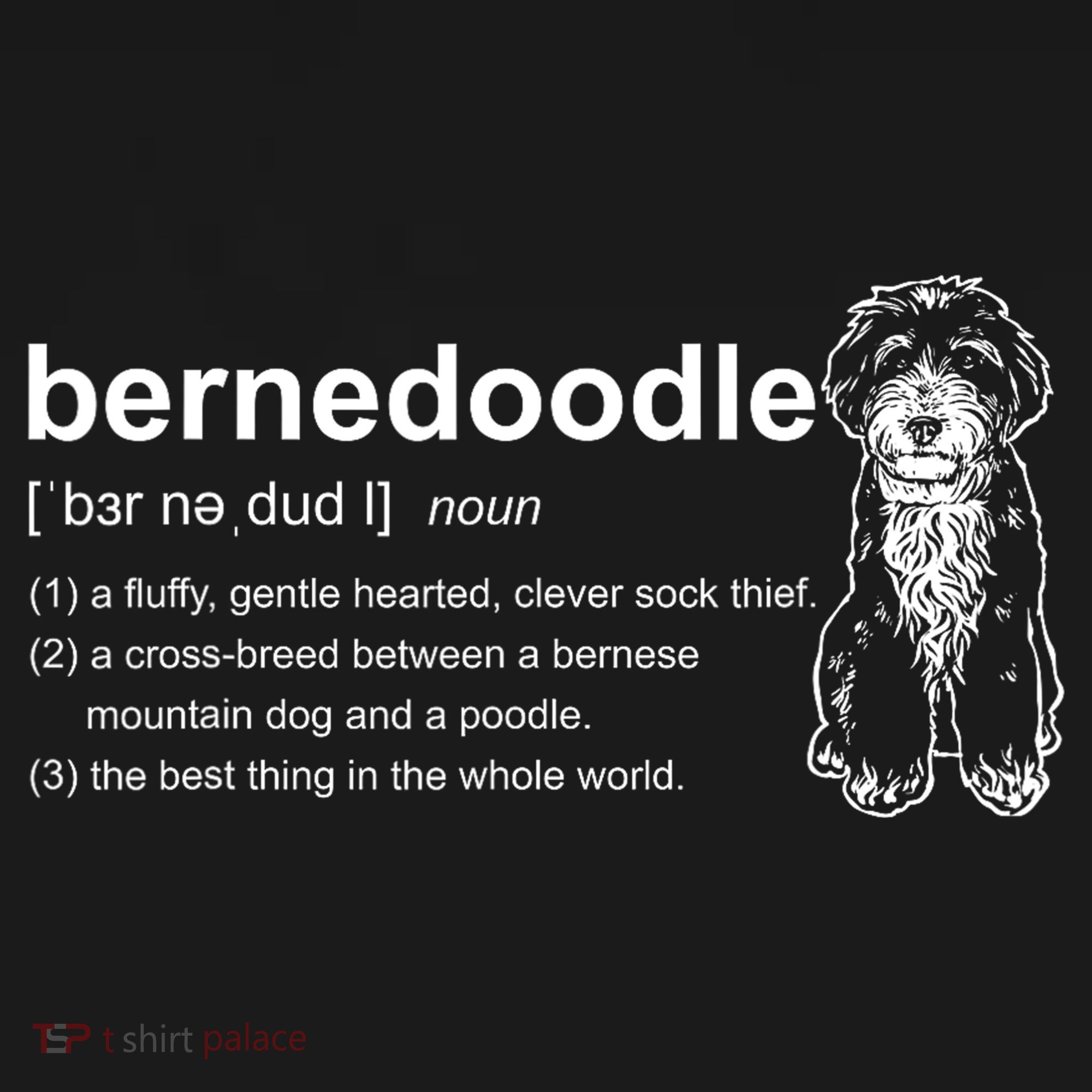 Bernedoodle Dog Definition Bernedoodle Kids T-Shirt