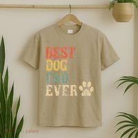 Best Dog Dad Ever Vintage Dog Daddy Retro Doggy Father T-Shirt thumb 2
