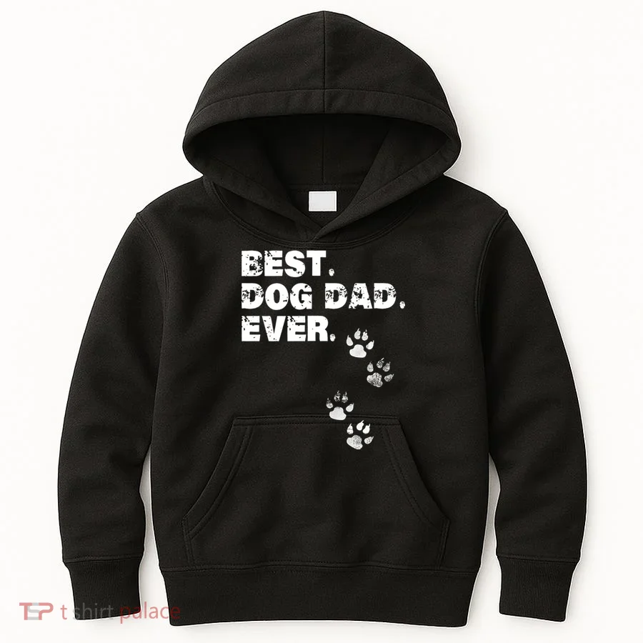 Best Dog Dad Ever Kids Hoodie