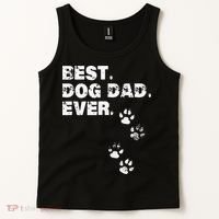 Best Dog Dad Ever Gift For Fathers Day Tank Top thumb 2