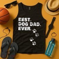 Best Dog Dad Ever Gift For Fathers Day Tank Top thumb 4
