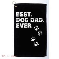 Best Dog Dad Ever Gift For Fathers Day Golf Towel thumb 0