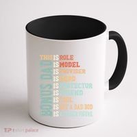 Bonus Dad Definition Is Not A Dad Bod ItS A Father Figure Great Gift Coffee Mug thumb 1
