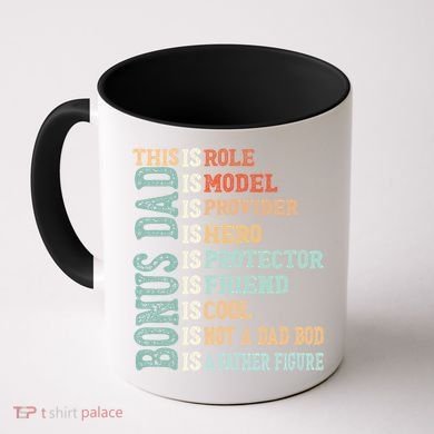 Bonus Dad Definition Is Not A Dad Bod ItS A Father Figure Great Gift Coffee Mug