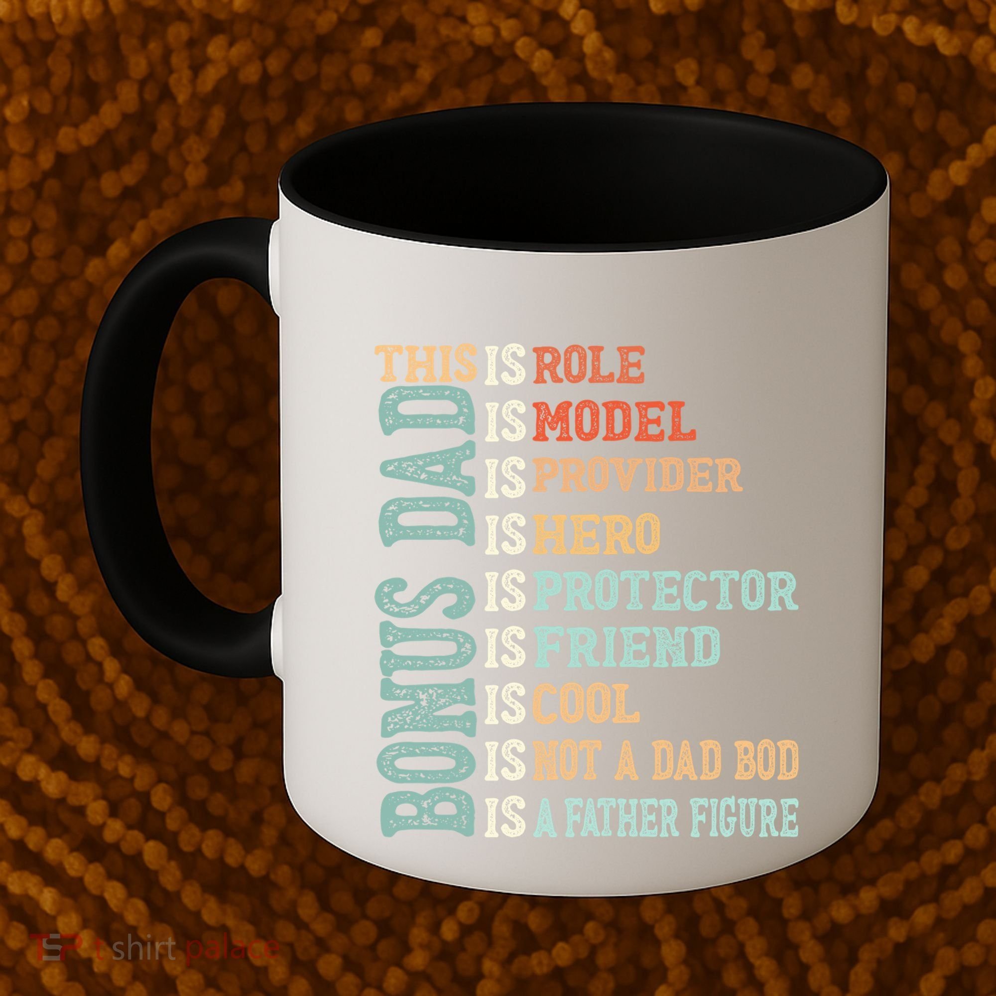 Bonus Dad Definition Is Not A Dad Bod ItS A Father Figure Great Gift Coffee Mug