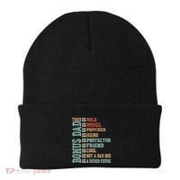 Bonus Dad Definition Is Not A Dad Bod ItS A Father Figure Great Gift Beanie thumb 0