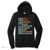 Bonus Dad Definition Is Not A Dad Bod ItS A Father Figure Great Gift Women's Hoodie thumb 0