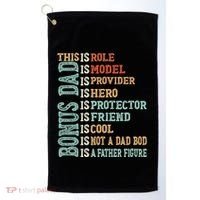 Bonus Dad Definition Is Not A Dad Bod ItS A Father Figure Great Gift Golf Towel thumb 0