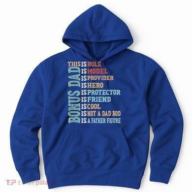 Bonus Dad Definition Is Not A Dad Bod ItS A Father Figure Great Gift Hoodie