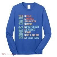 Bonus Dad Definition Is Not A Dad Bod ItS A Father Figure Great Gift Long Sleeve Shirt thumb 0