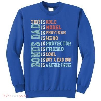 Bonus Dad Definition Is Not A Dad Bod ItS A Father Figure Great Gift Sweatshirt