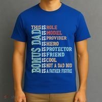 Bonus Dad Definition Is Not A Dad Bod ItS A Father Figure Great Gift T-Shirt thumb 3