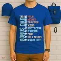 Bonus Dad Definition Is Not A Dad Bod ItS A Father Figure Great Gift T-Shirt thumb 6