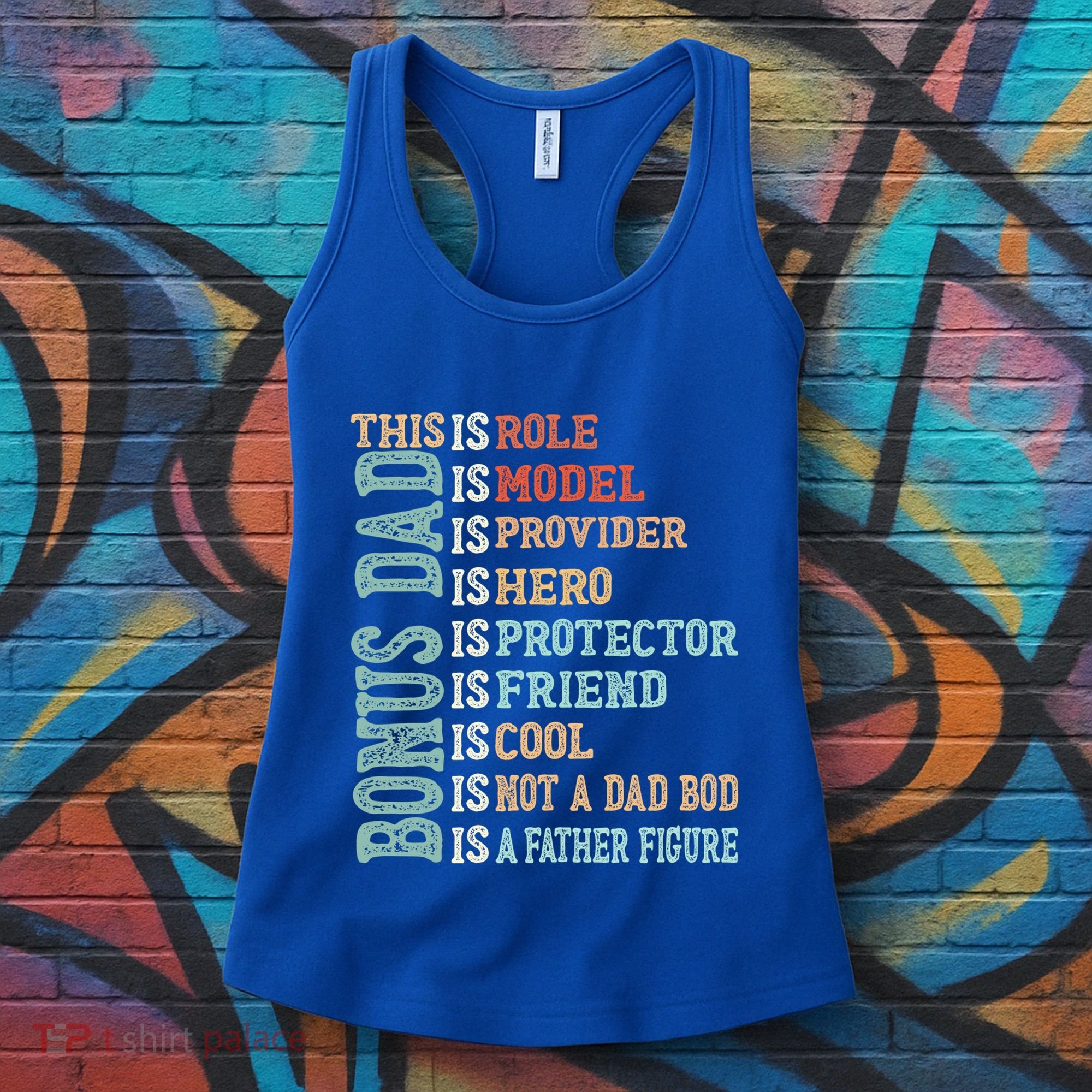 Bonus Dad Definition Is Not A Dad Bod ItS A Father Figure Great Gift Women's Tank Top