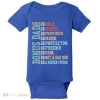 Bonus Dad Definition Is Not A Dad Bod ItS A Father Figure Great Gift Baby Bodysuit thumb 0