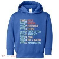 Bonus Dad Definition Is Not A Dad Bod ItS A Father Figure Great Gift Toddler Hoodie thumb 0