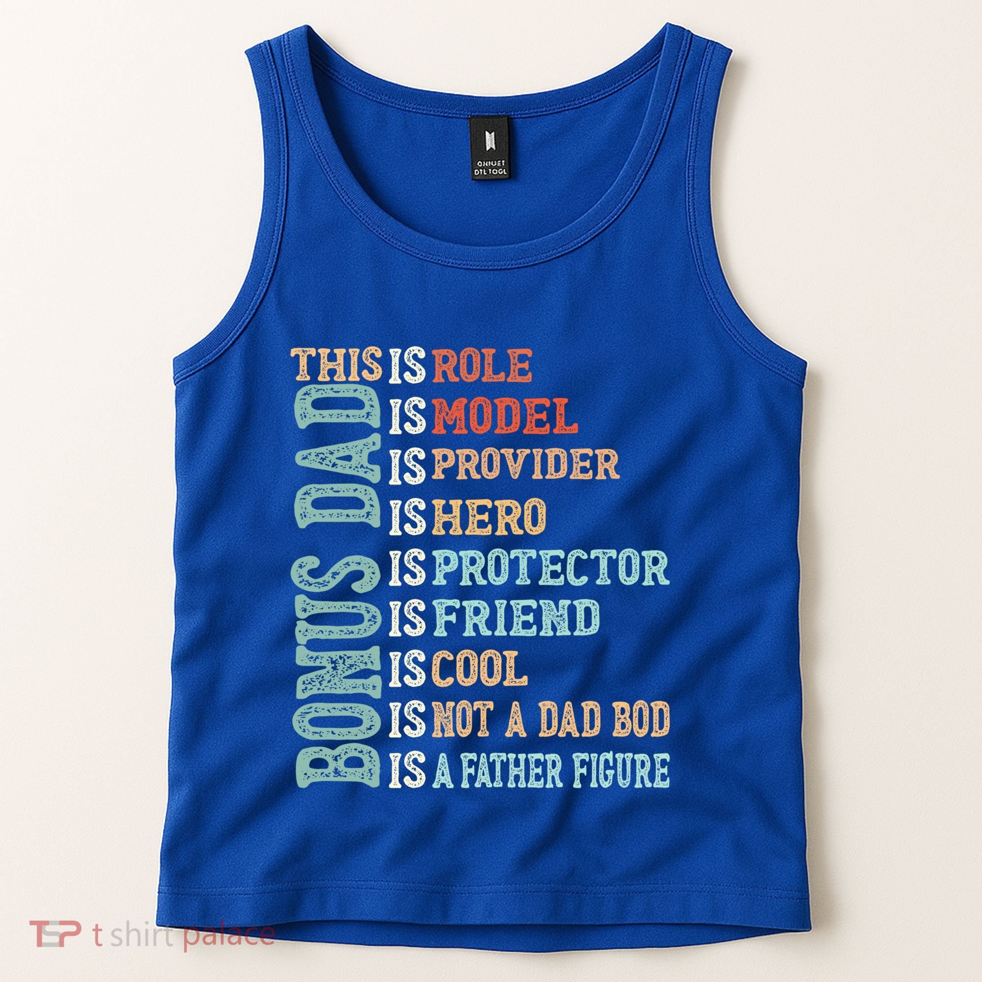 Bonus Dad Definition Is Not A Dad Bod ItS A Father Figure Great Gift Tank Top