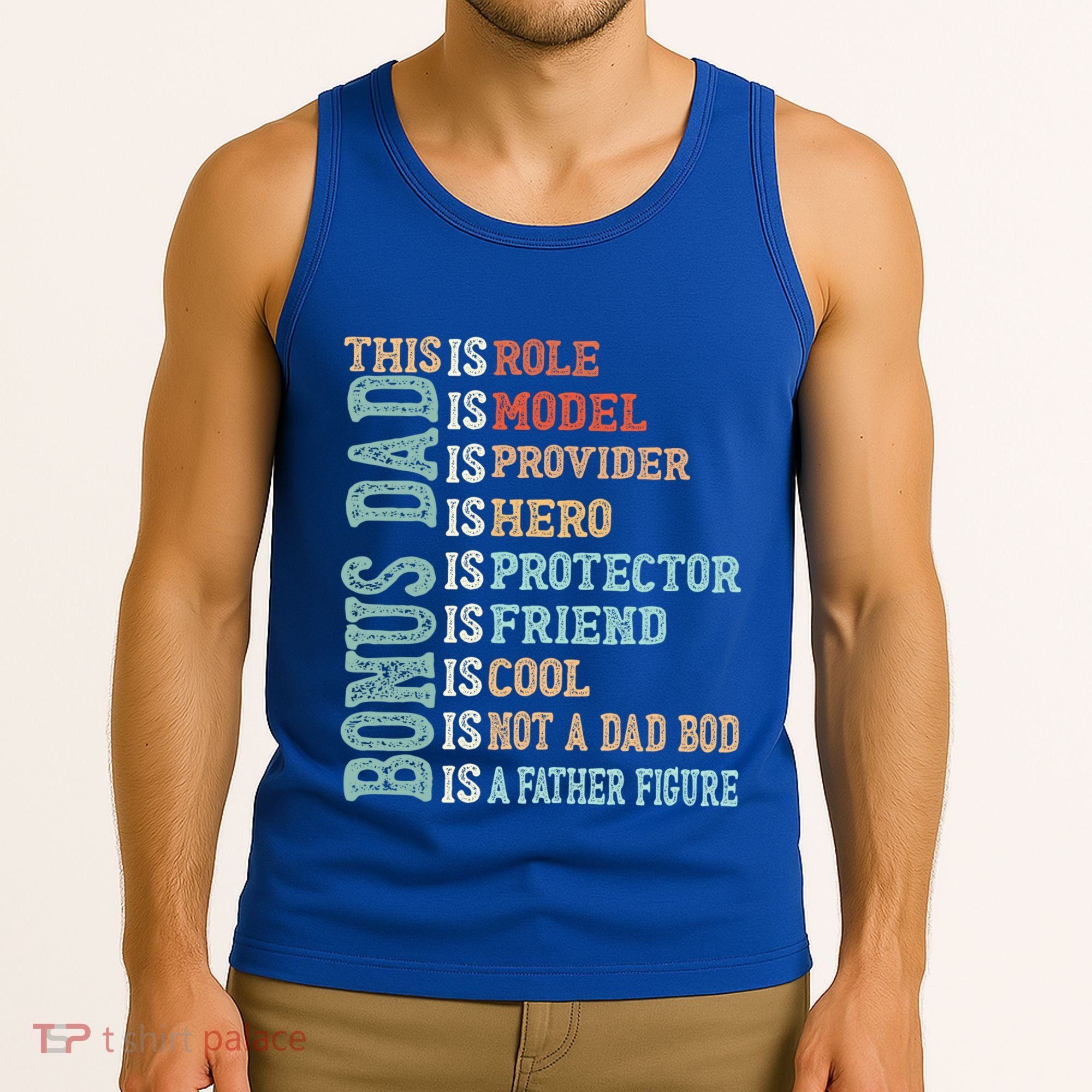 Bonus Dad Definition Is Not A Dad Bod ItS A Father Figure Great Gift Tank Top