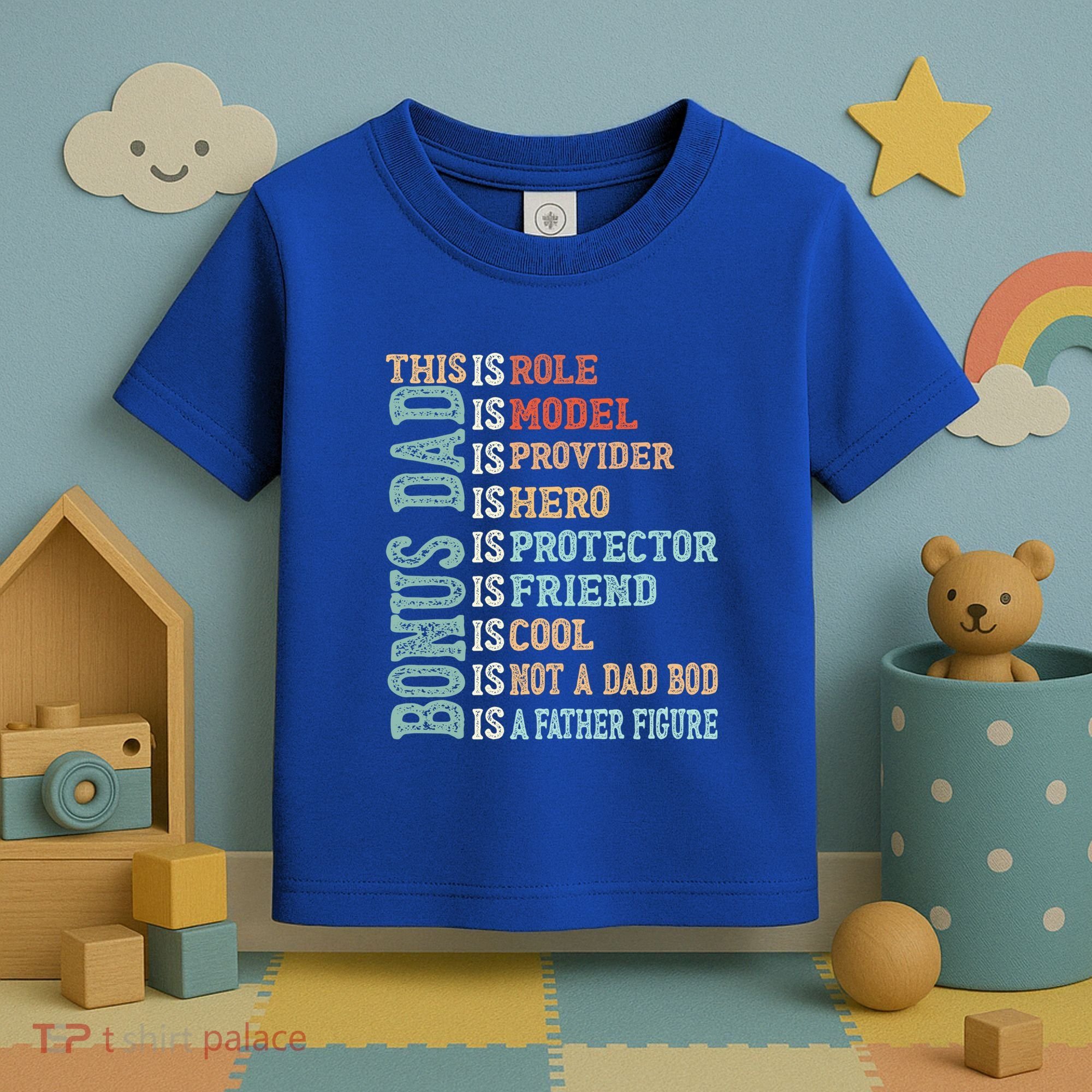 Bonus Dad Definition Is Not A Dad Bod ItS A Father Figure Great Gift Toddler T-Shirt
