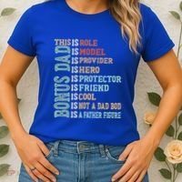Bonus Dad Definition Is Not A Dad Bod ItS A Father Figure Great Gift Women's T-Shirt thumb 2