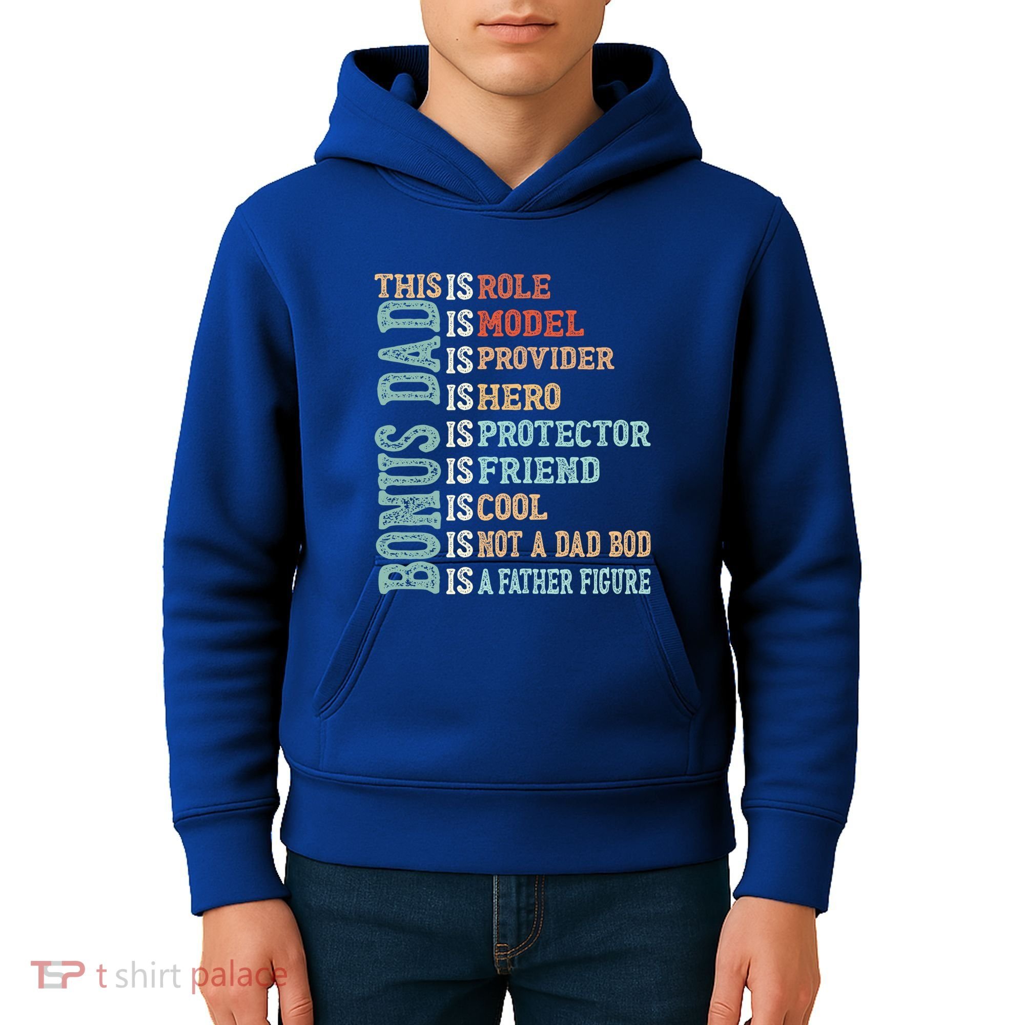 Bonus Dad Definition Is Not A Dad Bod ItS A Father Figure Great Gift Kids Hoodie