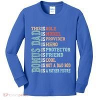 Bonus Dad Definition Is Not A Dad Bod ItS A Father Figure Great Gift Kids Long Sleeve Shirt thumb 0