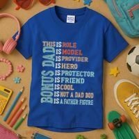 Bonus Dad Definition Is Not A Dad Bod ItS A Father Figure Great Gift Kids T-Shirt thumb 3