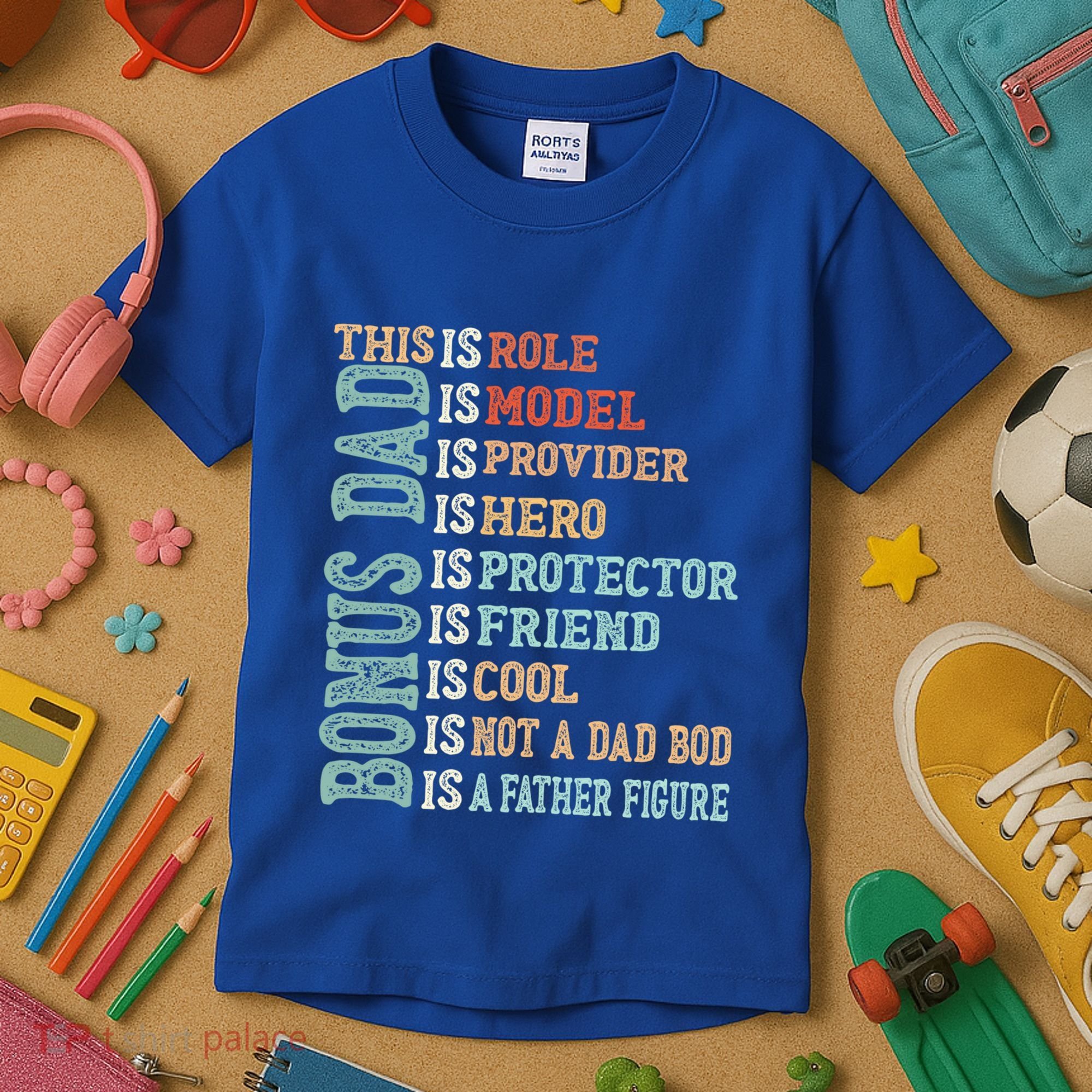Bonus Dad Definition Is Not A Dad Bod ItS A Father Figure Great Gift Kids T-Shirt