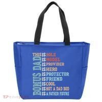 Bonus Dad Definition Is Not A Dad Bod ItS A Father Figure Great Gift Tote Bag thumb 0