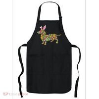 Bunny Dachshund Dog Shape Hunting Eggs Apron thumb 0