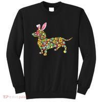 Bunny Dachshund Dog Shape Hunting Eggs Sweatshirt thumb 0