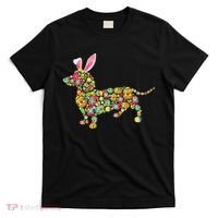 Bunny Dachshund Dog Shape Hunting Eggs T-Shirt thumb 0