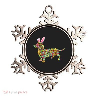 Bunny Dachshund Dog Shape Hunting Eggs Ornament