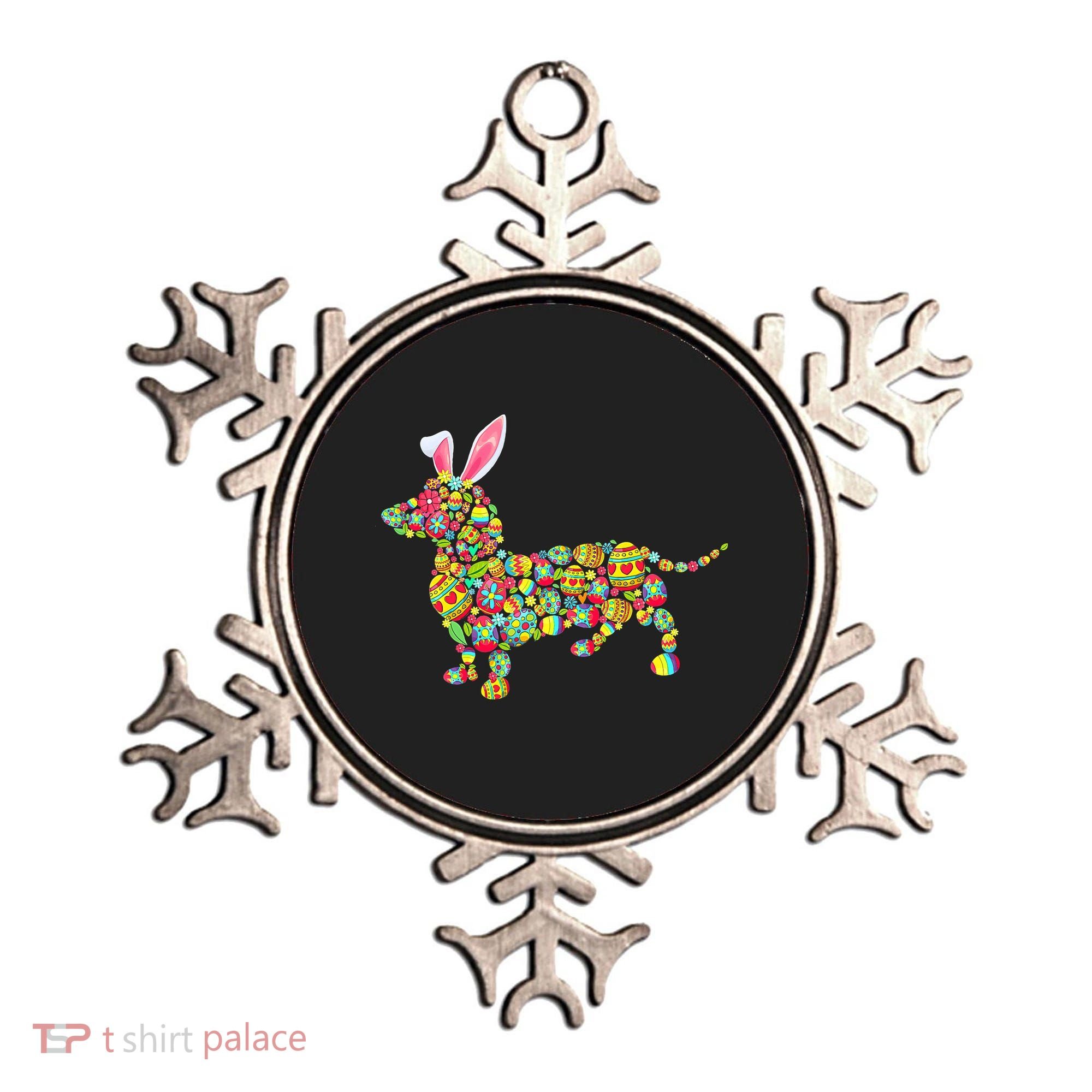 Bunny Dachshund Dog Shape Hunting Eggs Ornament