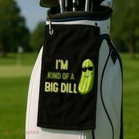 Big Deal Dill Pickle Funny Slogan Quote Golf Towel thumb 2