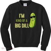Big Deal Dill Pickle Funny Slogan Quote Kids Sweatshirt thumb 0