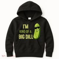 Big Deal Dill Pickle Funny Slogan Quote Kids Hoodie thumb 0