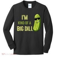 Big Deal Dill Pickle Funny Slogan Quote Kids Long Sleeve Shirt thumb 0