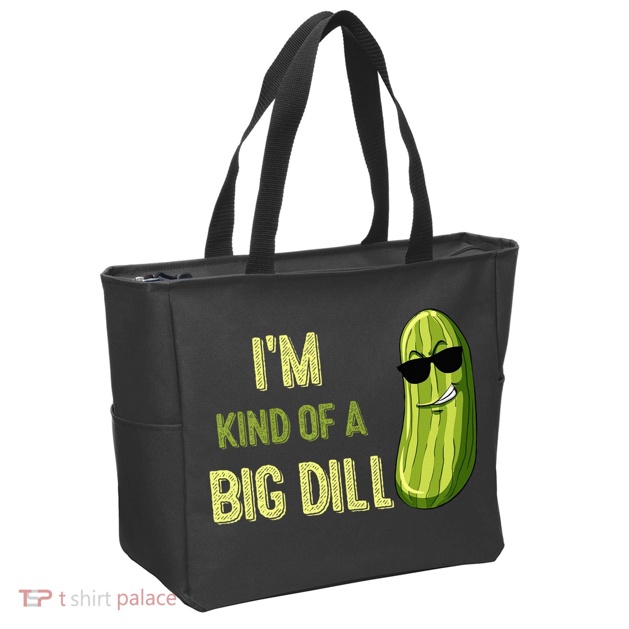 Big Deal Dill Pickle Funny Slogan Quote Tote Bag