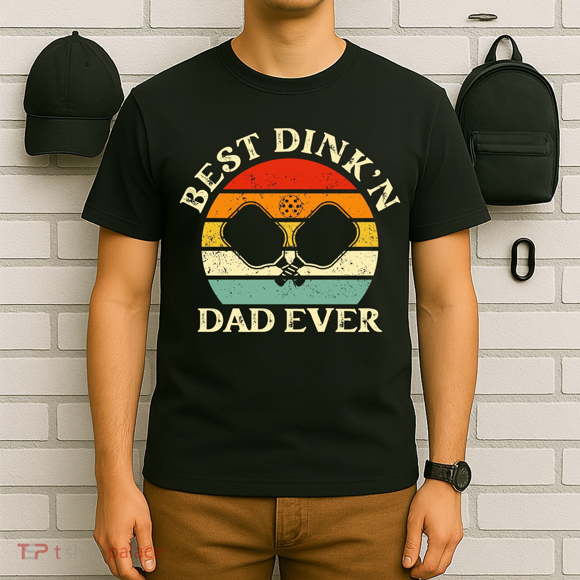 Best Dink'n Dad Ever Funny Pickleball Father's Day Gift T-Shirt