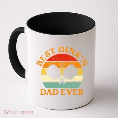 Best Dink'n Dad Ever Funny Pickleball Father's Day Gift Coffee Mug