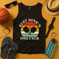 Best Dink'n Dad Ever Funny Pickleball Father's Day Gift Tank Top thumb 4