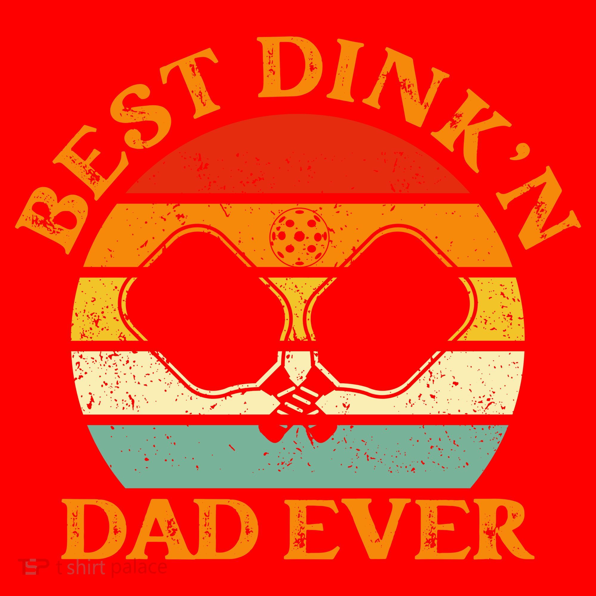 Best Dink'n Dad Ever Funny Pickleball Father's Day Gift Santa Hat