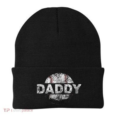 Baseball Daddy Dad Baseball Ball Beanie